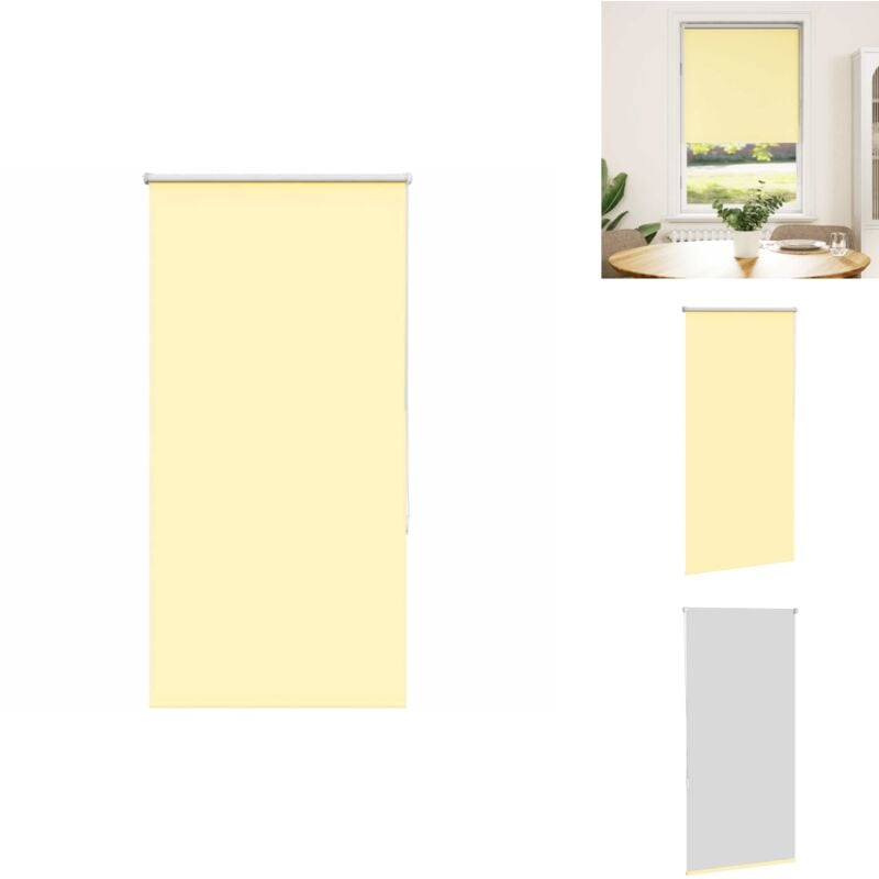 Vidaxl - Store enrouleur occultant jaune largeur du tissu 65,7 cm - Store Enrouleur - Stores Enrouleurs - Store De Jour Et De Nuit - Store Occultant