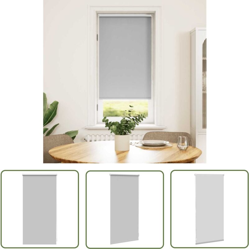 The Living Store - Store enrouleur occultant noir 40 x 100 cm - Store Occultant - Rideau Intérieur - Obscurcisseur - Store Enrouleur - Décoration