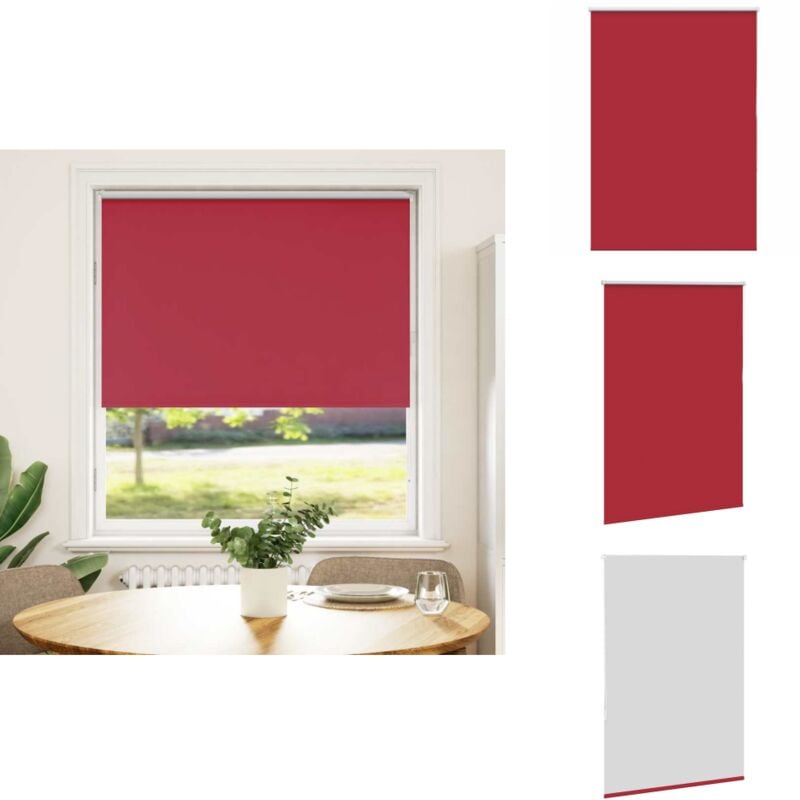 Vidaxl - Store enrouleur occultant rouge largeur du tissu 105,7 cm - Store Enrouleur - Stores Enrouleurs - Store De Jour Et De Nuit - Store Occultant