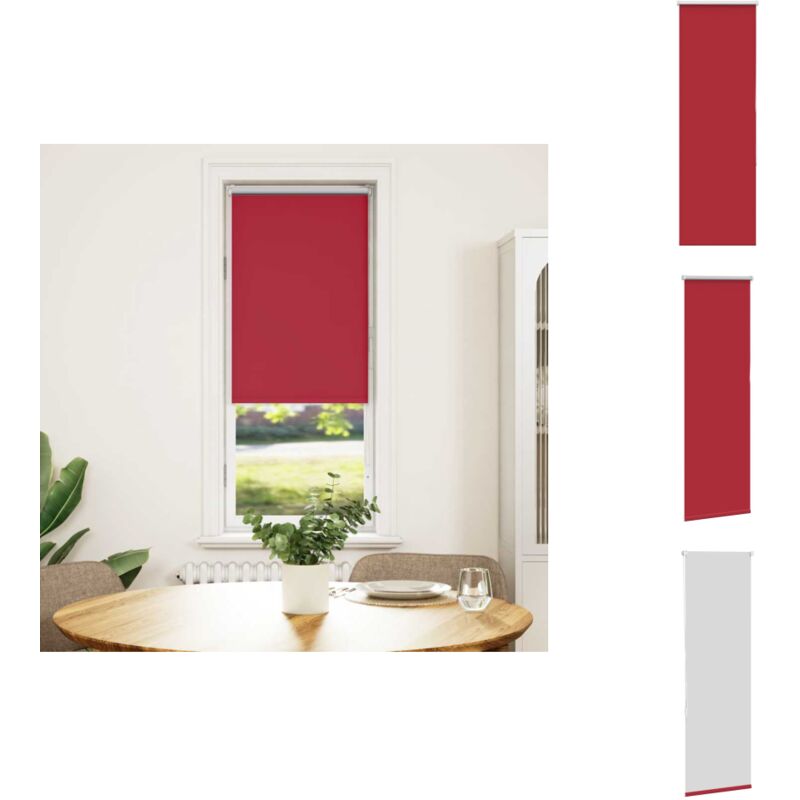 Vidaxl - Store enrouleur occultant rouge largeur du tissu 40,7 cm - Store Enrouleur - Stores Enrouleurs - Store De Jour Et De Nuit - Store Occultant