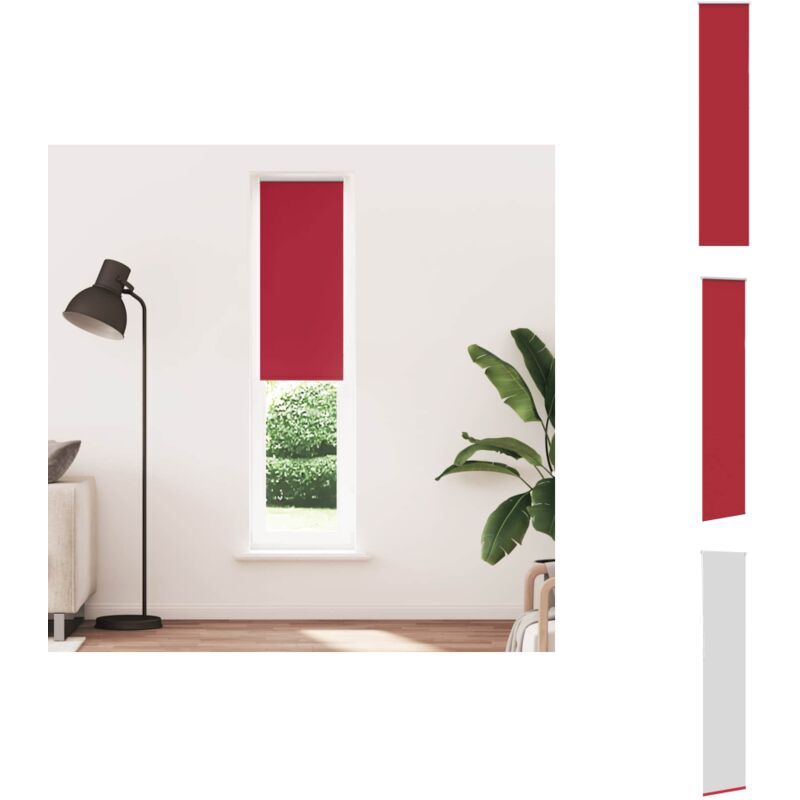 Vidaxl - Store enrouleur occultant rouge largeur du tissu 45,7 cm - Store Enrouleur - Stores Enrouleurs - Store De Jour Et De Nuit - Store Occultant