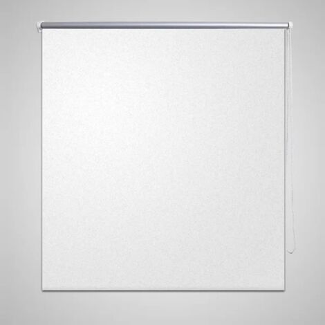 Store enrouleur occultant, Store jour nuit, Rideau occultant Isolant et Thermique 100 x 230 cm blanc MAE1717