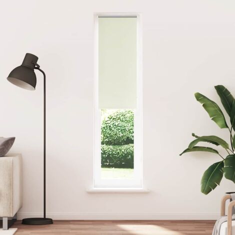 Store enrouleur occultant，Store à rouleau blanc cassé 55x210cm largeur du tissu CFW5511687