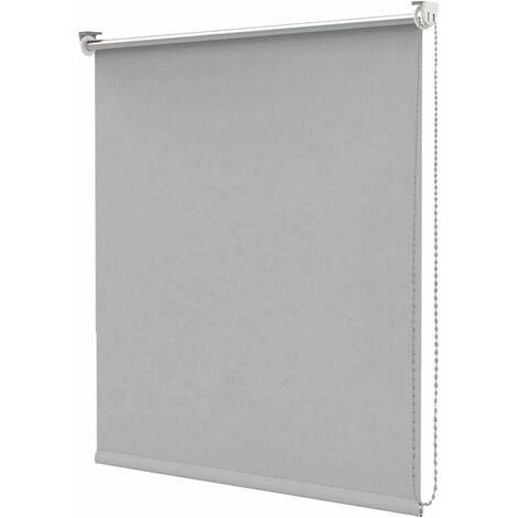 Store Enrouleur Porte Fenêtre Mur Plafond Bureau et Maison Gris - 180x180 cm