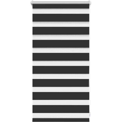 Store enrouleur tamisant 40 x 100 cm noir CFW2712702