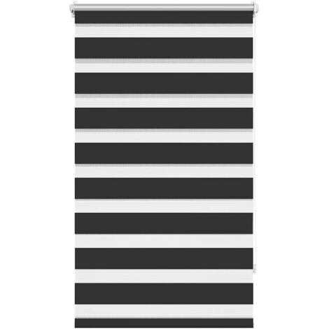 Store enrouleur tamisant 90 x 150 cm noir CFW9608533