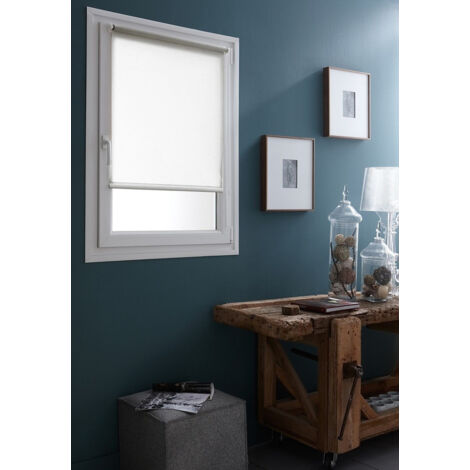 Store enrouleur tamisant blanc INVENTIV 45x190cm