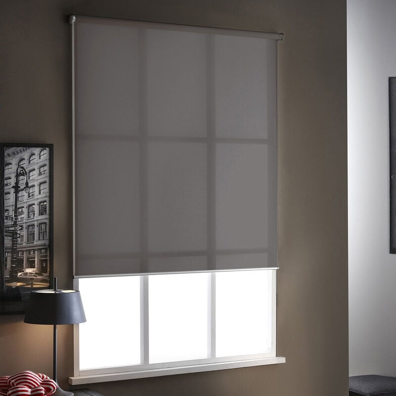 Madecostore - Store enrouleur tamisant E-roll motorisé - Blanc - L104 x H250cm