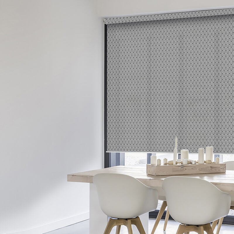 Madecostore - Store enrouleur tamisant motif diamond - gamme Must - - L124 x H250cm