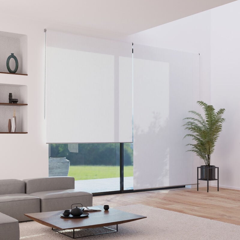 Madecostore - Store enrouleur tamisant h250cm - gamme Must - Marron - L204 x H250cm