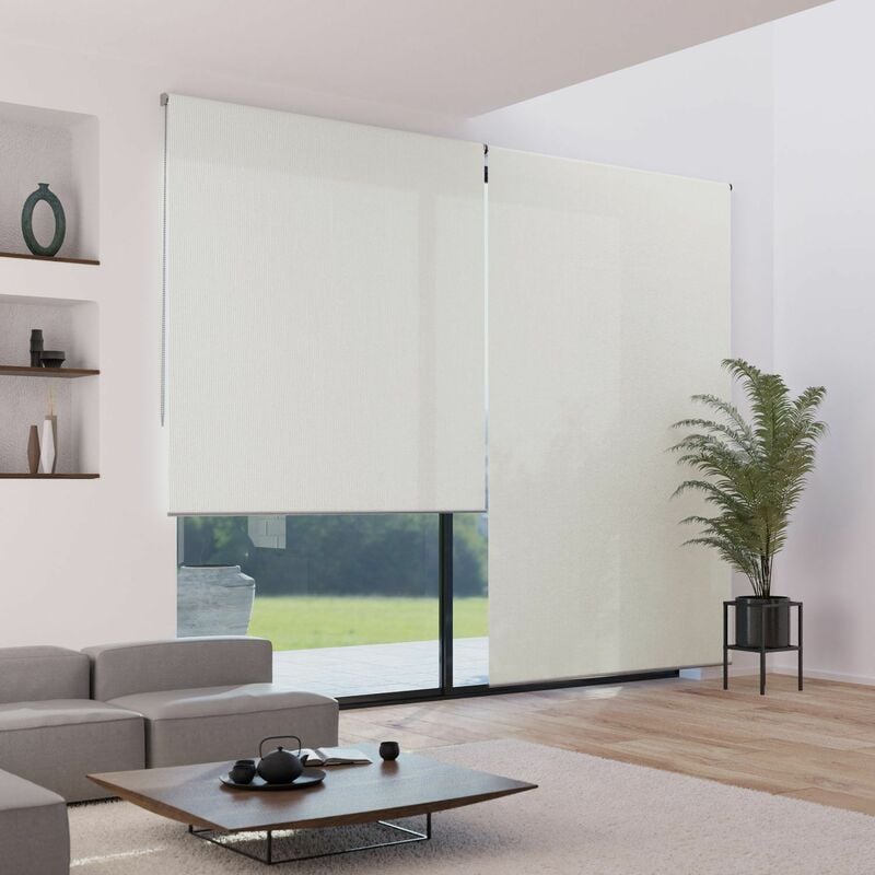 Madecostore - Store enrouleur tamisant h250cm - gamme Must - Marron - L104 x H250cm