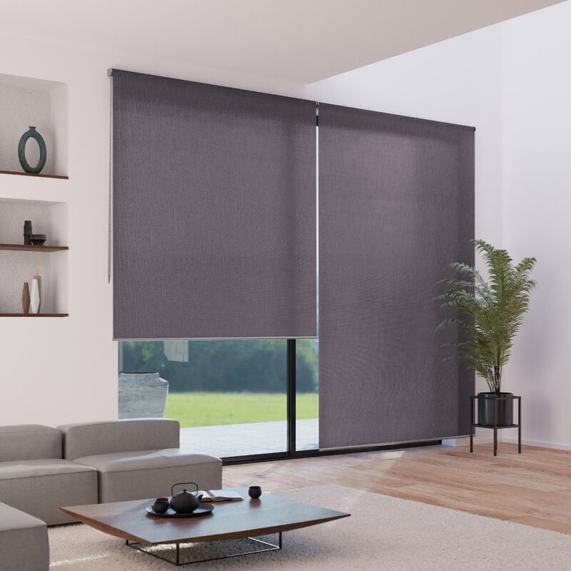 Madecostore - Store enrouleur tamisant h250cm - gamme Must - Marron - L54 x H250cm