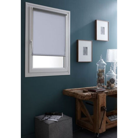 Store enrouleur tamisant sans perçage 45x160cm – Aluminium et polyester – Protection optimale contre les regards indiscrets – Régulation de la luminosité – Ateliers 28