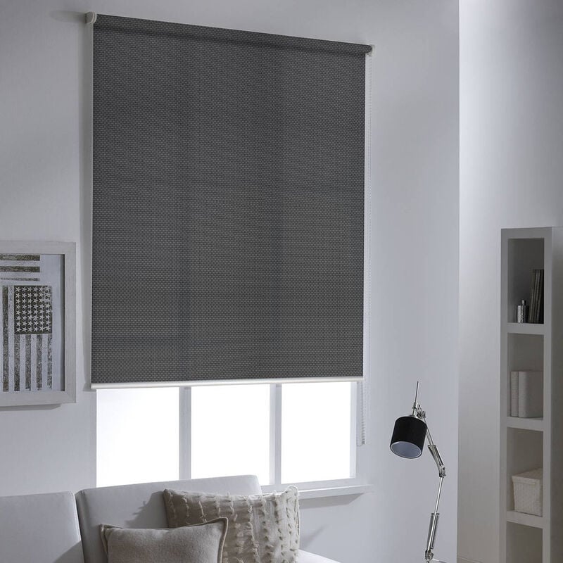 Madecostore - Store enrouleur tamisant screen non-feu M1 - gamme Must - Gris anthracite - L64 x H190cm