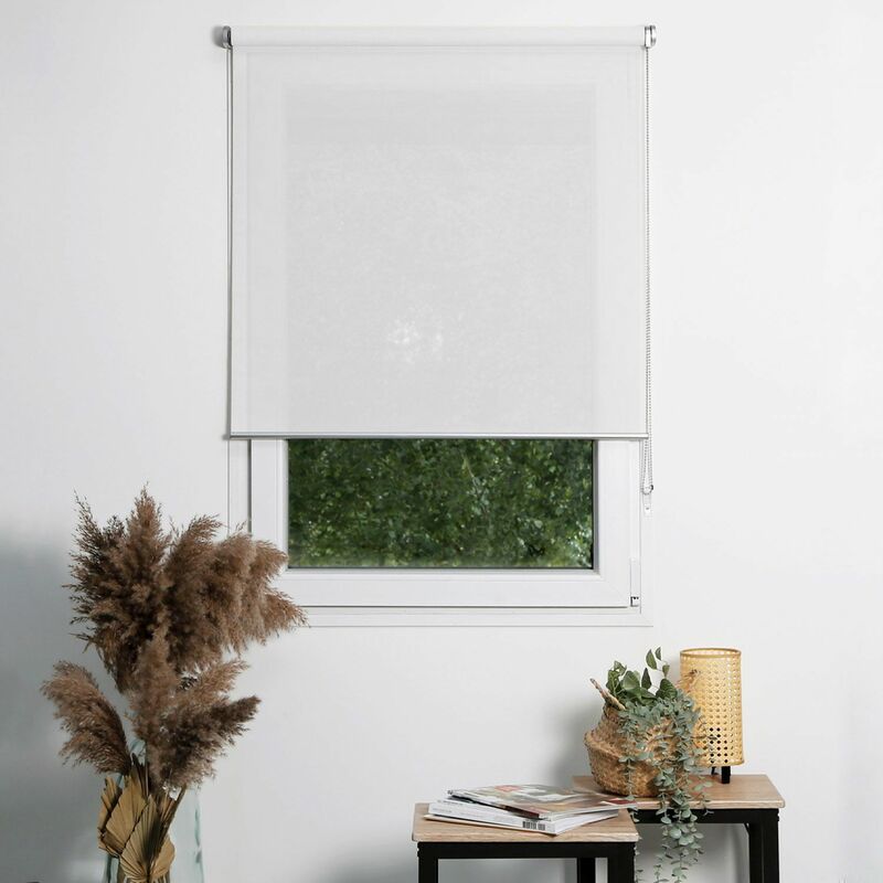 Madecostore - Store enrouleur tamisant screen Prestige - Blanc - L60 x H190cm