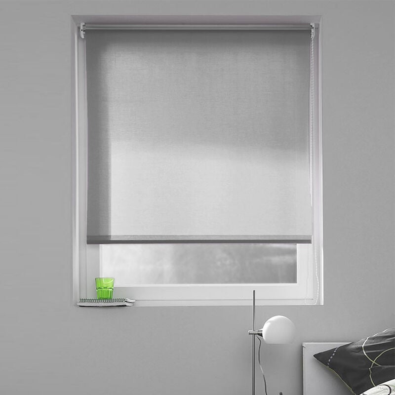 Madecostore - Store enrouleur tamisant h190cm - Blanc - L154 x H190cm