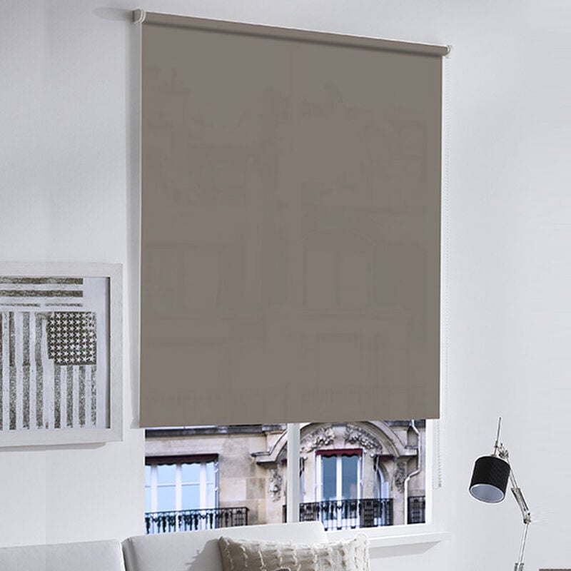 Madecostore - Store enrouleur tamisant h190cm - Blanc - L64 x H190cm