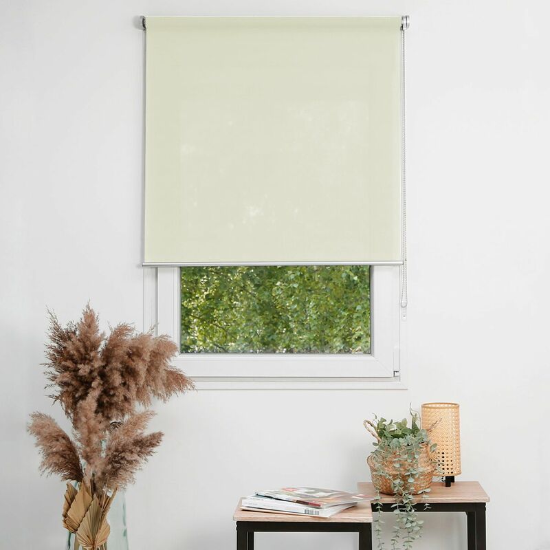 Madecostore - Store enrouleur tamisant uni Prestige - Ecru - L180 x H190cm