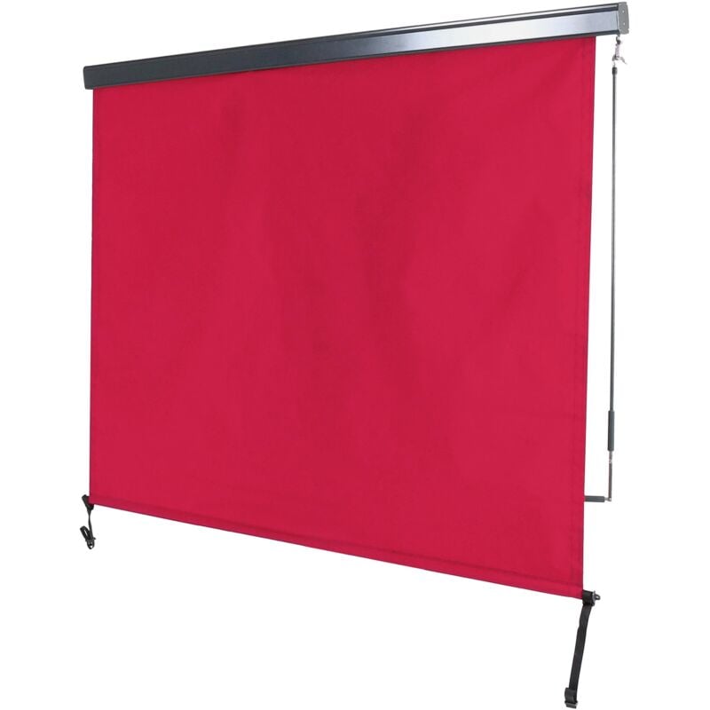 HHG - jamais utilisé] Store vertical 621, store vertical, store à rouleau, tissu protection uv 50, 250x180cm, bordeaux-rouge