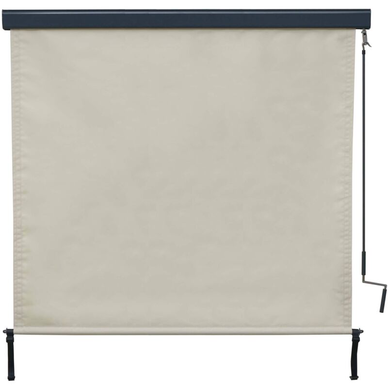 HHG - Store enrouleur vertical 621, store extérieur, Protection anti-UV 50, 250x180 cm, crème-beige