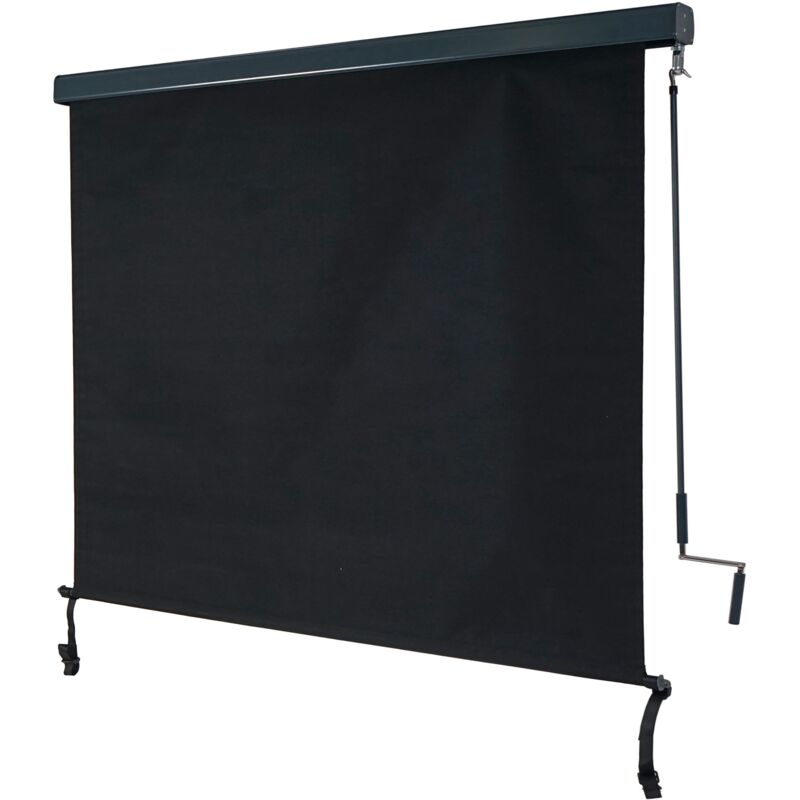 Store enrouleur vertical HHG 621, store extérieur, Protection anti-UV 50, 250x180 cm, anthracite