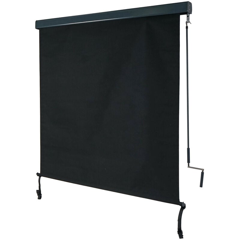 Store enrouleur vertical HWC-F42, store extérieur, Protection anti-UV 50 - 250x140 cm, anthracite