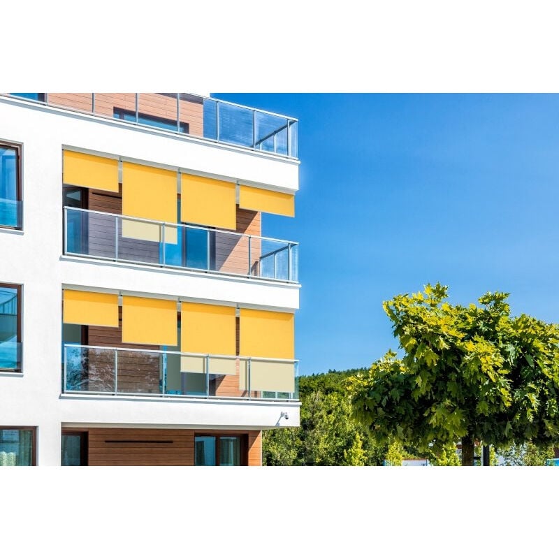 Store Extérieur Vertical 220x230 cm Dickson® Jaune orc 6316 - Armature anthracite