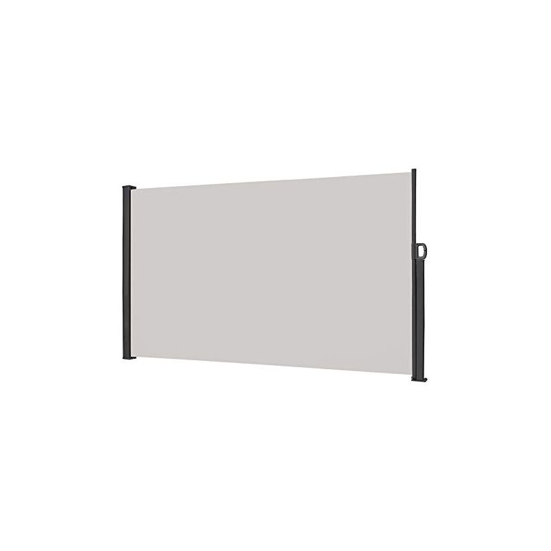 Naizy - Store Latéral 160 x 300cm Brise-vue extensible - Opaque - Protection uv - Store latéral avec poignée, gris clair