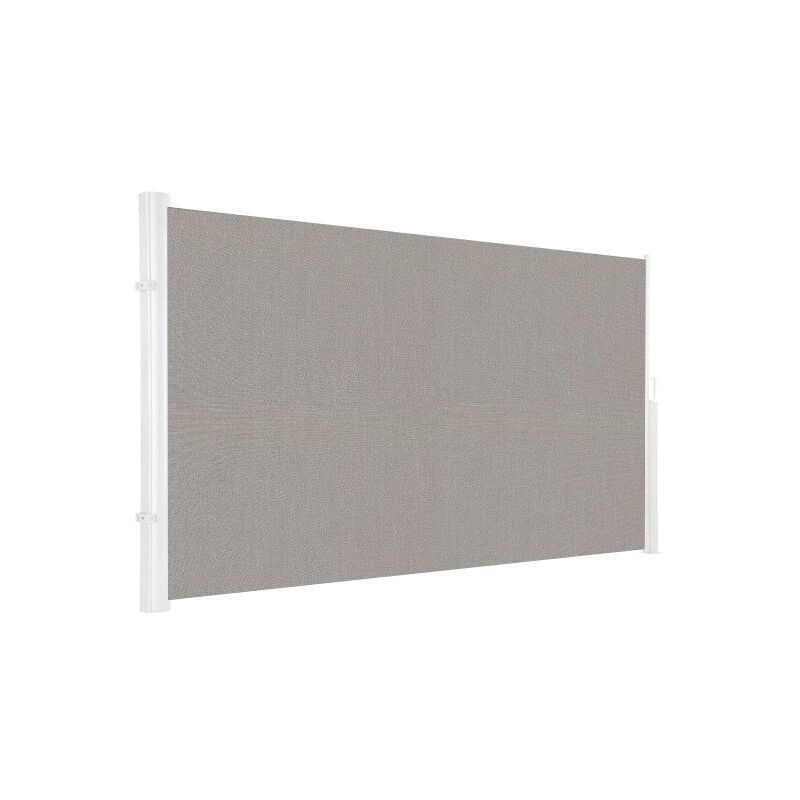 Store de terrasse lateral retractable structure grise 4 x 1,6 toile dickson® gris
