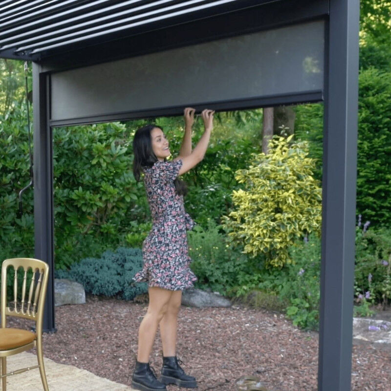 Store latéral Ombrea 4M - Anthracite