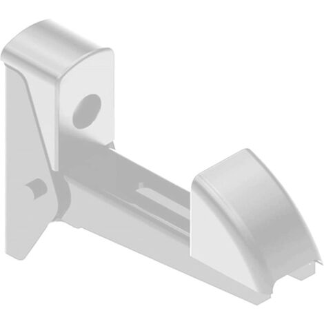 Store Menuiserie – Arrêt automatique pour volet battant – Aluminium blanc – Réglable de 5 à 50 mm – Installation manuelle – Accessoire de sécurité