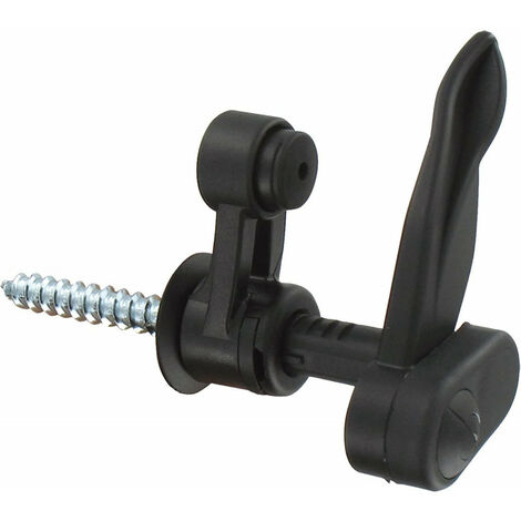 Store Menuiserie – Arrêt marseillais noir – Butée amortissante pour volets battants – Composite L.130mm – Plage de réglage 5 à 40mm