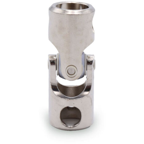 Store Menuiserie – Genouillère en aluminium nickelé D.12 – Joint de cardan pour volet roulant – Installation simplifiée avec vis fournies – Durée d'utilisation 10 000 cycles