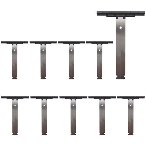 Store Menuiserie – Lot de 10 attaches souples pour volets roulants – Fixation clipsable – Compatibles aluminium et PVC – Installation rapide sans perçage