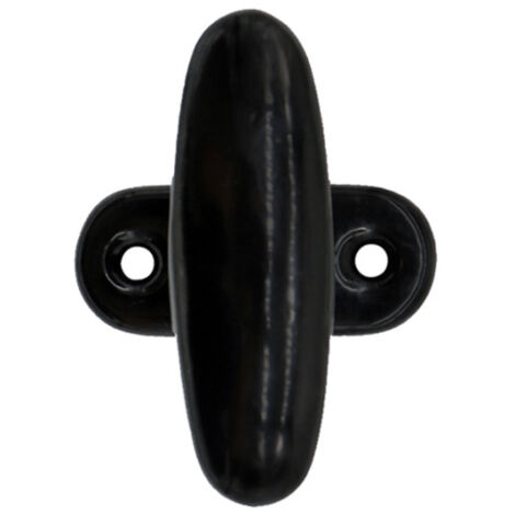 Store Menuiserie – Poignée de crémone aluminium noir laqué – Longueur 81mm – Entraxe 43mm – Pour fenêtre oscillo-battante – Installation intérieure