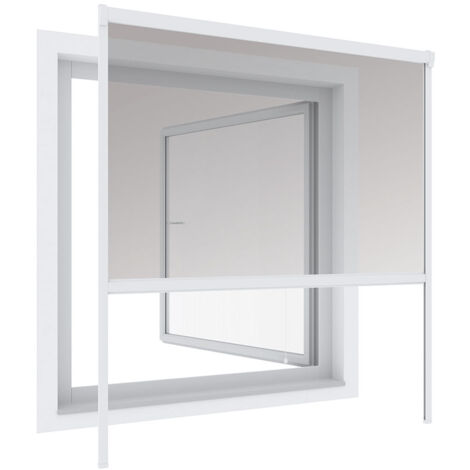 Store moustiquaire enroulable 100x160 cm - aluminium - Noir