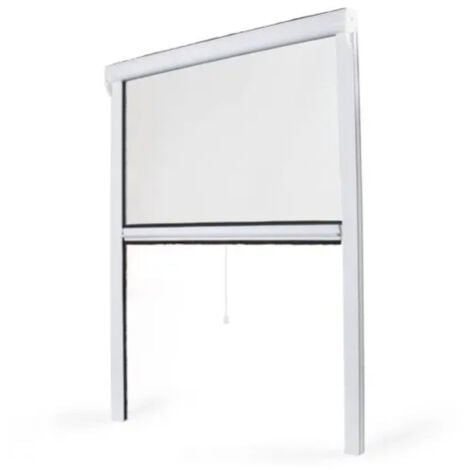 Store Moustiquaire Recoupable PVC Blanc - L 100 x H 160 cm - unitaire