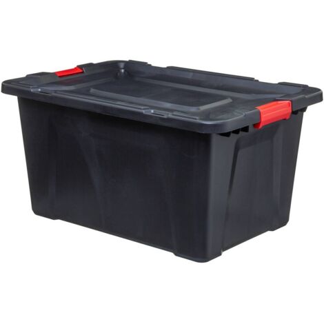 Store n box 100l caja de plástico negro - 5five