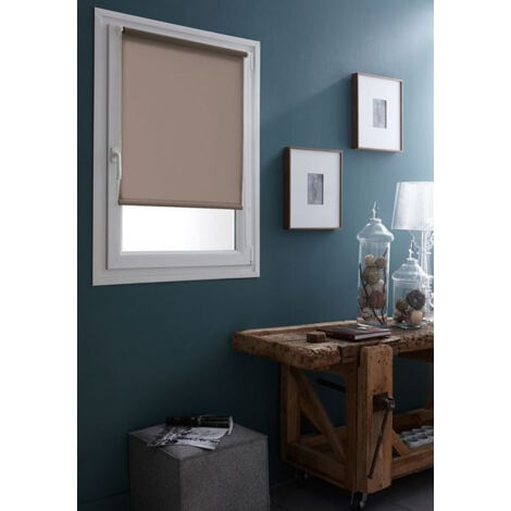 Store occultant gris clair 45x250cm sans perçage - Design Moderne