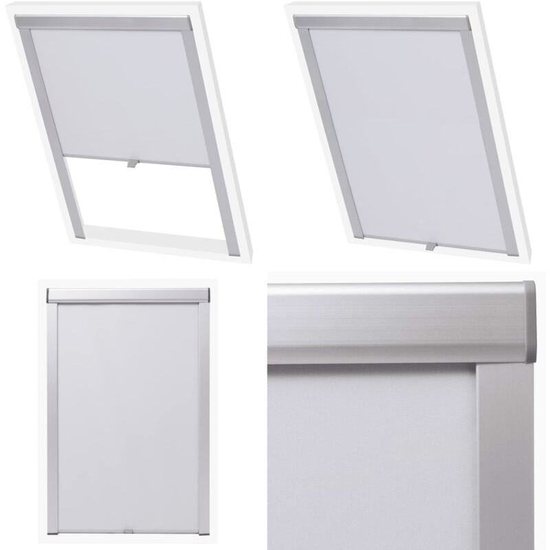 Vidaxl - Store occultant roulant Blanc FK06 - Stores Vénitiens - Stores En Toile - Rideaux Intérieurs - Décoration Intérieure - Voilage - Home &