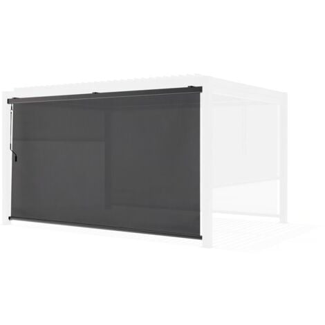 Store pergola bioclimatique - 367 x 208 cm - Gris anthracite