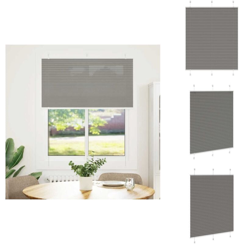 Vidaxl - Store plissé anthracite 105x100 cm largeur du tissu 104,4 cm - Store Plissé - Stores Plissés - Store Plissé De Fenêtre - Plisse Aveugle