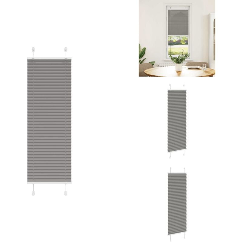 Vidaxl - Store plissé anthracite 45x150 cm largeur du tissu 44,4 cm - Store Plissé - Stores Plissés - Store Plissé De Fenêtre - Plisse Aveugle