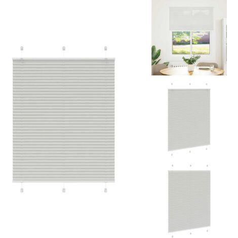 Store plissé gris clair 110x150cm largeur du tissu 109,4cm - Store Plissé - Stores Plissés - Store Plissé De Fenêtre - Plisse Aveugle