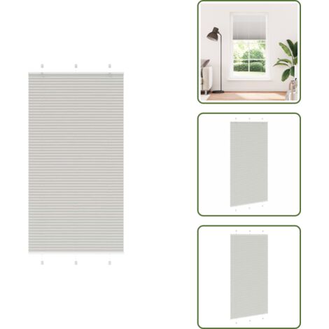 Store plissé gris clair 110x200cm largeur du tissu 109,4cm - Store Plissé - Stores Plissés - Store Plissé De Fenêtre - Plisse Aveugle