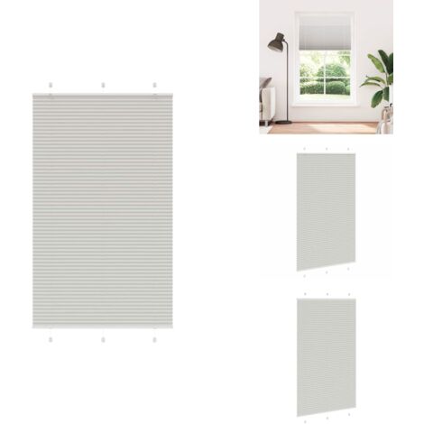 Store plissé gris clair 120x200cm largeur du tissu 119,4cm - Store Plissé - Stores Plissés - Store Plissé De Fenêtre - Plisse Aveugle