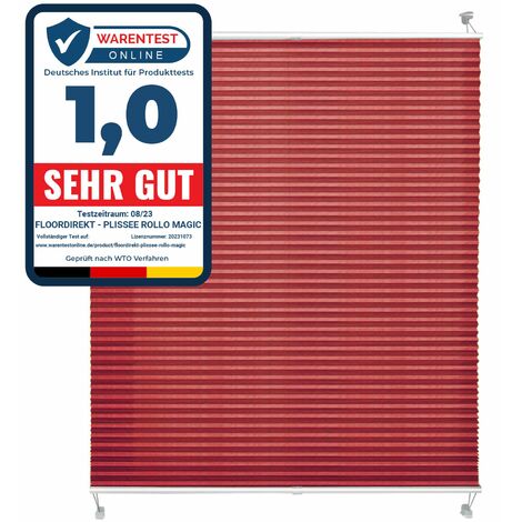 Store plissé  Magic Medium  Largeurs: 55 à 120 cm  Sans perçage  Longueur: 150 cm