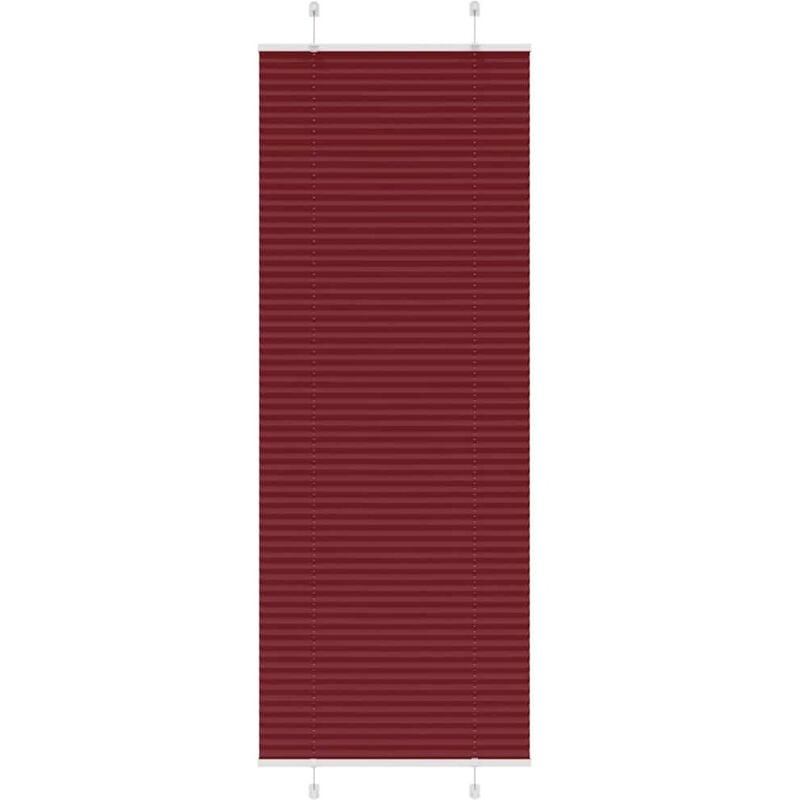 Vidaxl - Store plissé rouge bordeaux 70x200 cm largeur du tissu 69,4 cm