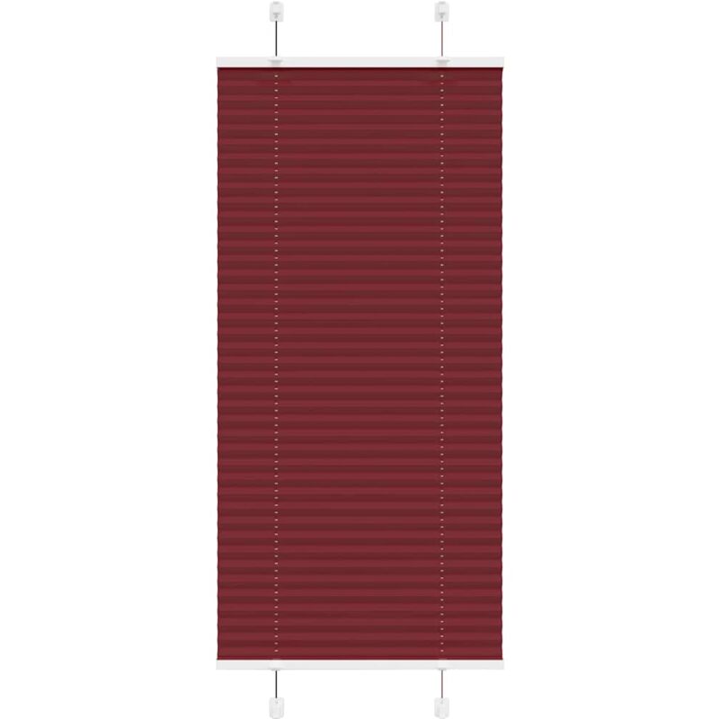 Vidaxl - Store plissé rouge bordeaux 65x150 cm largeur du tissu 64,4 cm