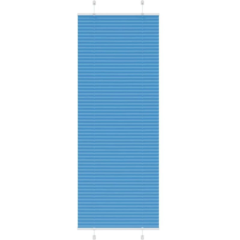 Vidaxl - Store plissé bleu 70x200 cm largeur du tissu 69,4 cm polyester